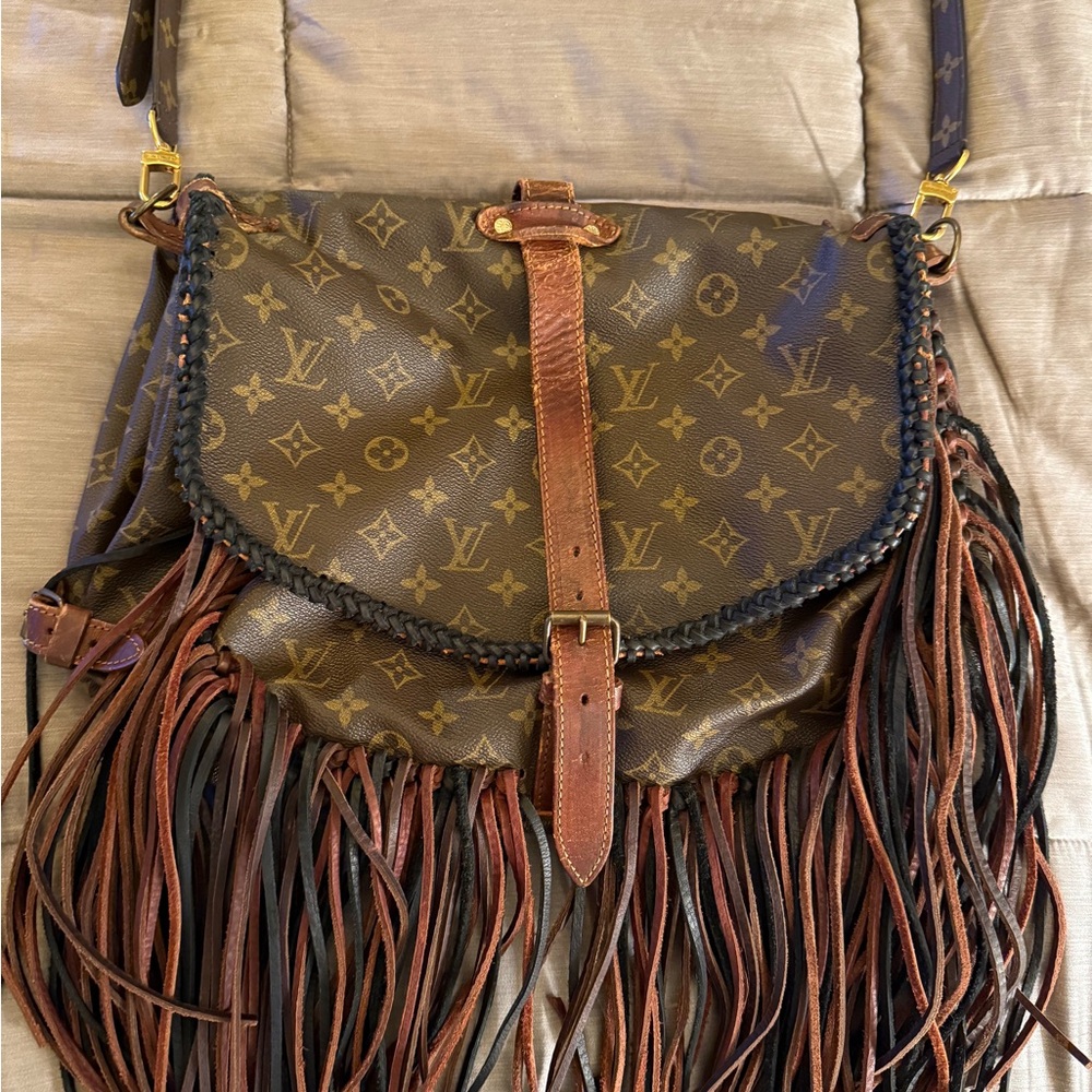 Louis Vuitton Monogram Brown Crossbody with Fringe